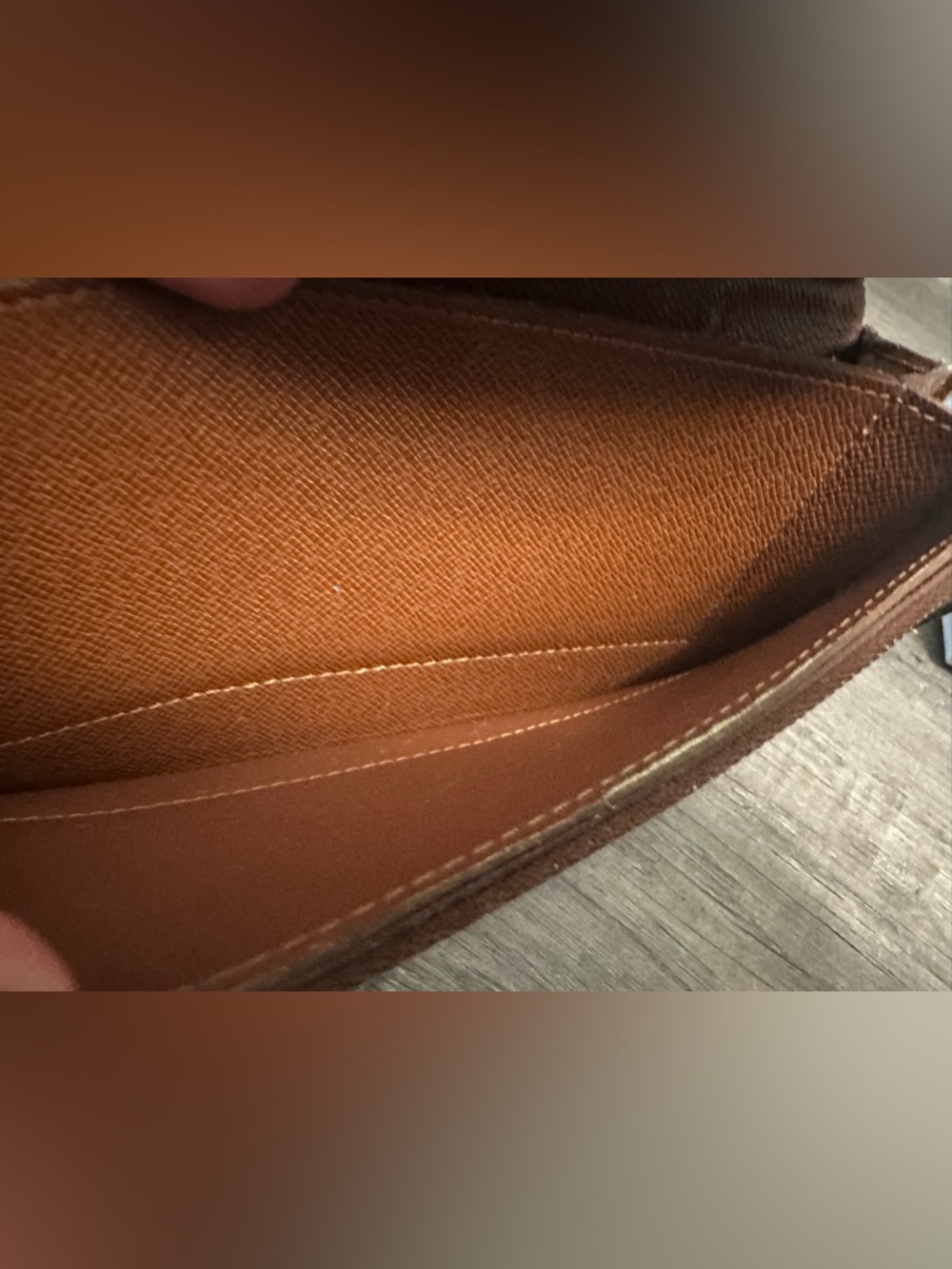 Louis Vuitton Monogram Canvas Chain Wallet in Brown with Gold Hardware - Picture 13 of 14